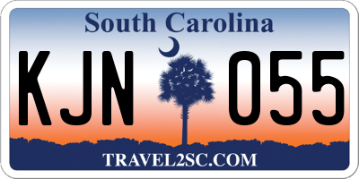 SC license plate KJN055