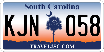 SC license plate KJN058