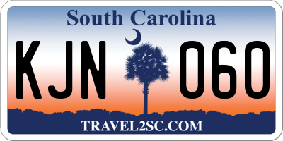 SC license plate KJN060