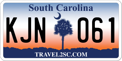 SC license plate KJN061