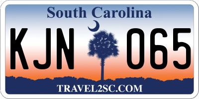 SC license plate KJN065