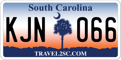 SC license plate KJN066