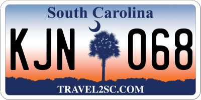 SC license plate KJN068