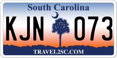 SC license plate KJN073