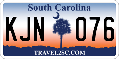 SC license plate KJN076