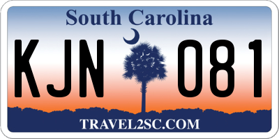 SC license plate KJN081