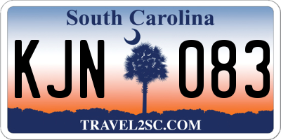 SC license plate KJN083
