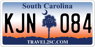 SC license plate KJN084