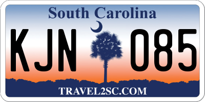 SC license plate KJN085