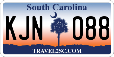 SC license plate KJN088