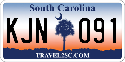 SC license plate KJN091