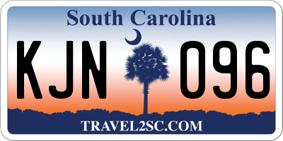 SC license plate KJN096