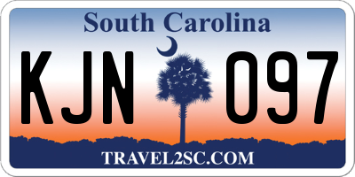 SC license plate KJN097