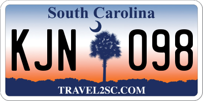 SC license plate KJN098