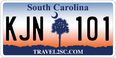 SC license plate KJN101