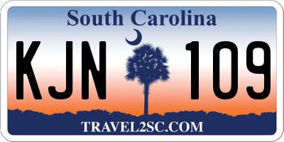 SC license plate KJN109