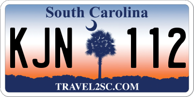 SC license plate KJN112