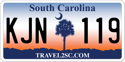 SC license plate KJN119