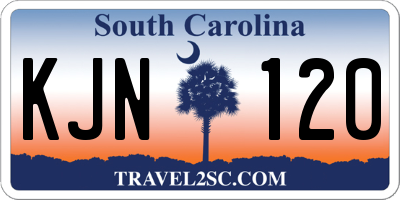 SC license plate KJN120