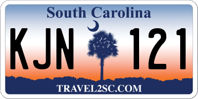 SC license plate KJN121