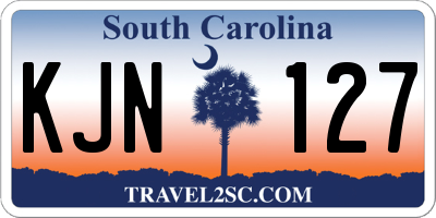 SC license plate KJN127
