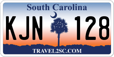 SC license plate KJN128