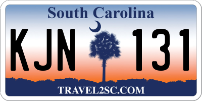 SC license plate KJN131