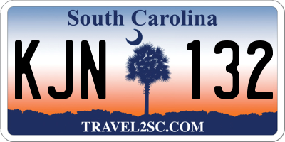 SC license plate KJN132