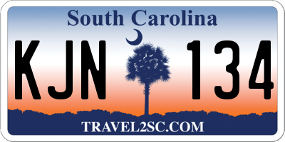 SC license plate KJN134