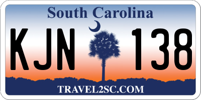 SC license plate KJN138