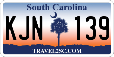 SC license plate KJN139