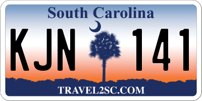 SC license plate KJN141
