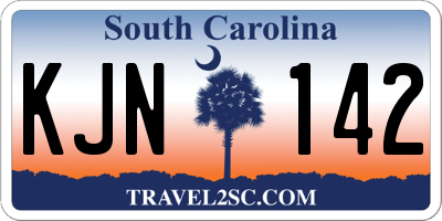 SC license plate KJN142