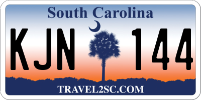 SC license plate KJN144
