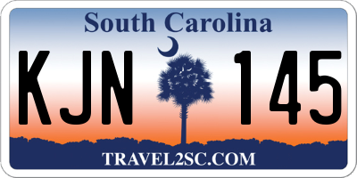 SC license plate KJN145