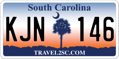 SC license plate KJN146