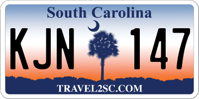 SC license plate KJN147