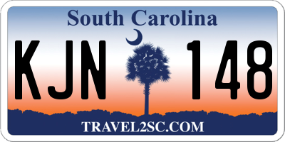 SC license plate KJN148