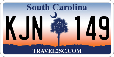 SC license plate KJN149