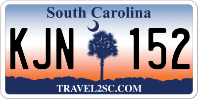 SC license plate KJN152