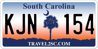 SC license plate KJN154