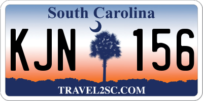 SC license plate KJN156