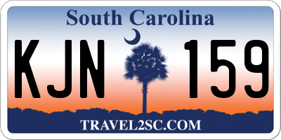 SC license plate KJN159