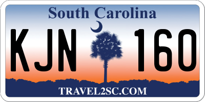 SC license plate KJN160
