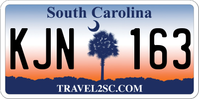 SC license plate KJN163
