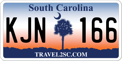SC license plate KJN166