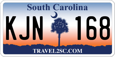 SC license plate KJN168