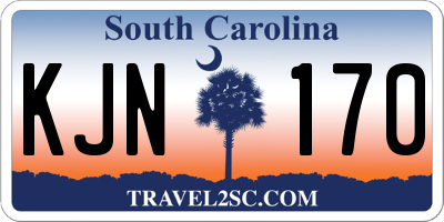 SC license plate KJN170