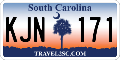 SC license plate KJN171