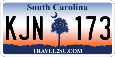 SC license plate KJN173